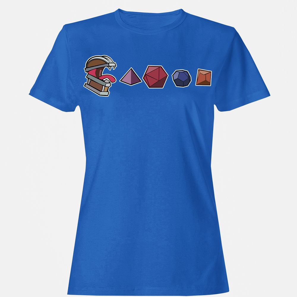 Mimic And Dices Women's T-Shirt - Royal - 14
