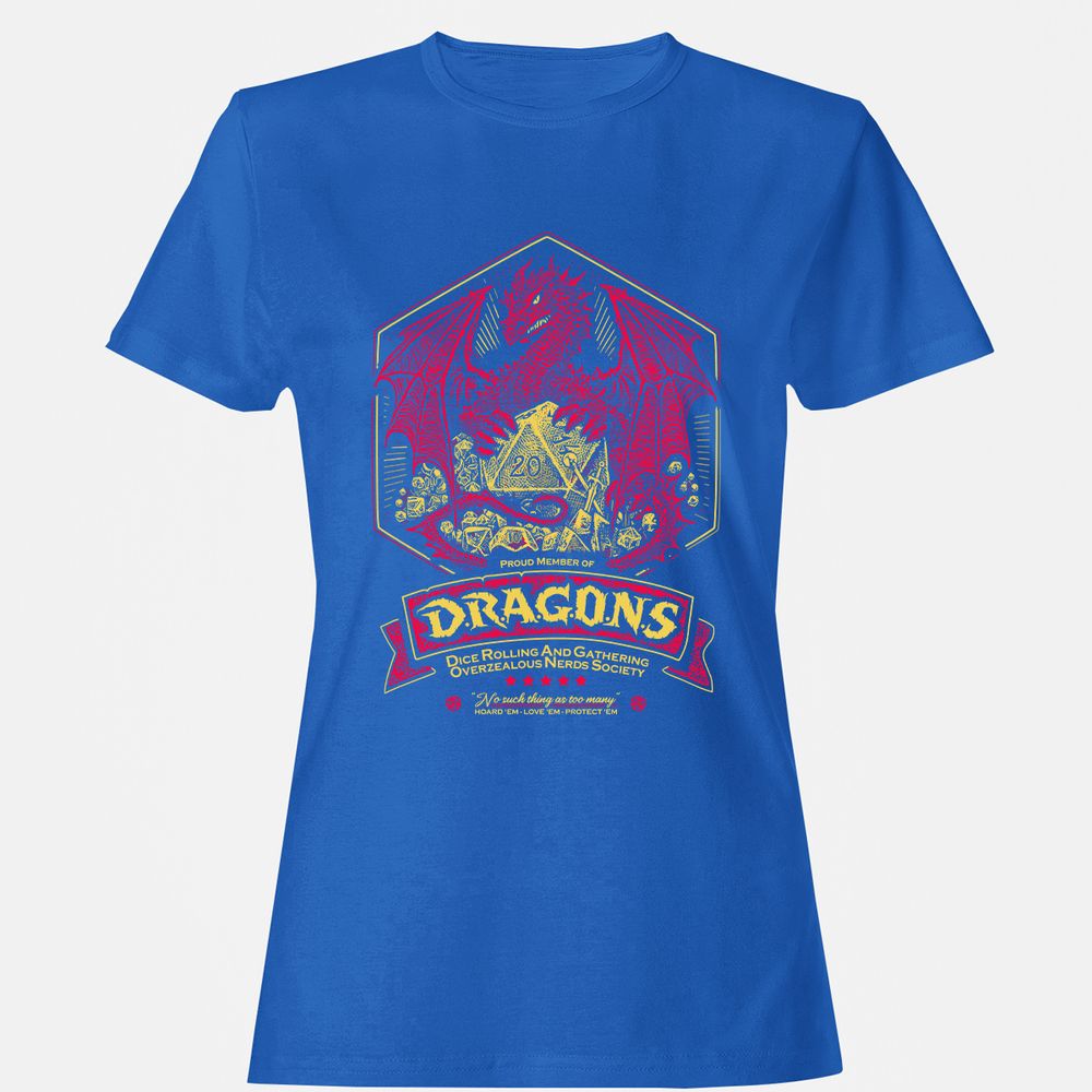Fantasy Dragon With Dice - Royal - 14