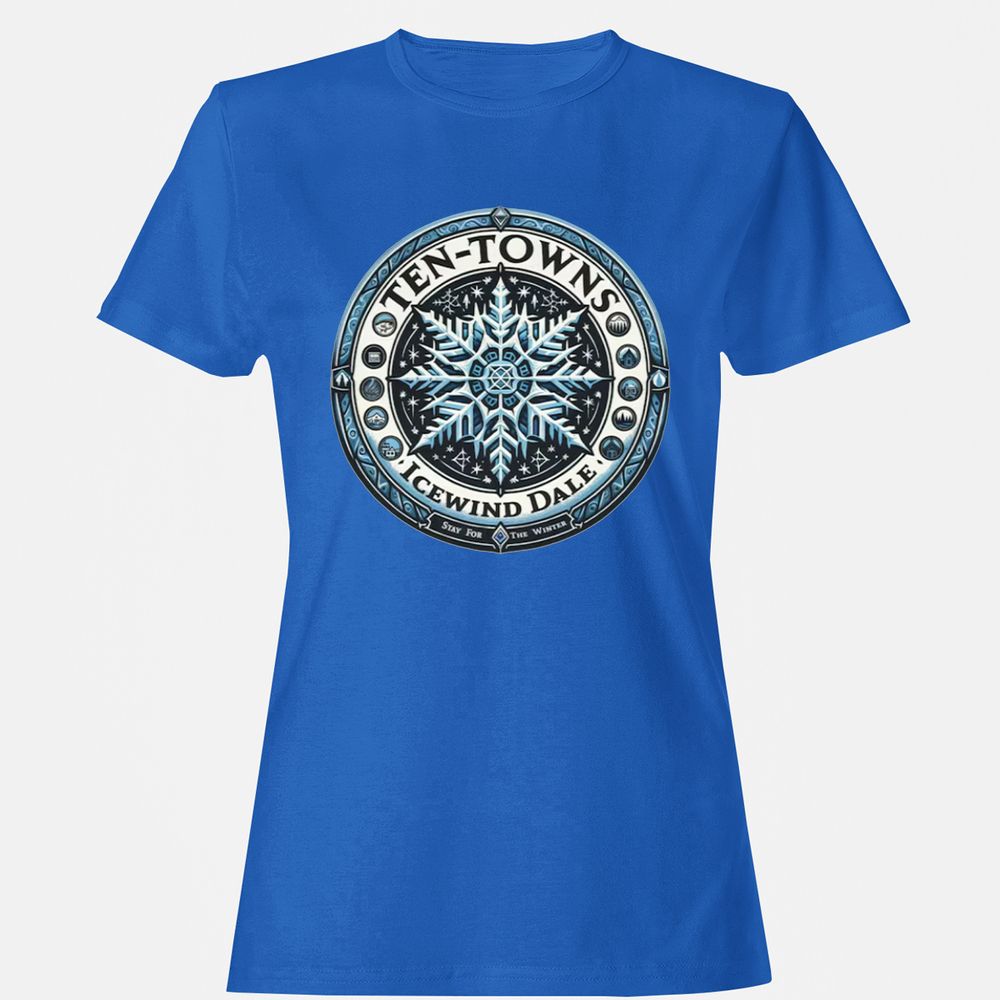 Ten-Towns Icewind Dale Women's T-Shirt - Royal - 14