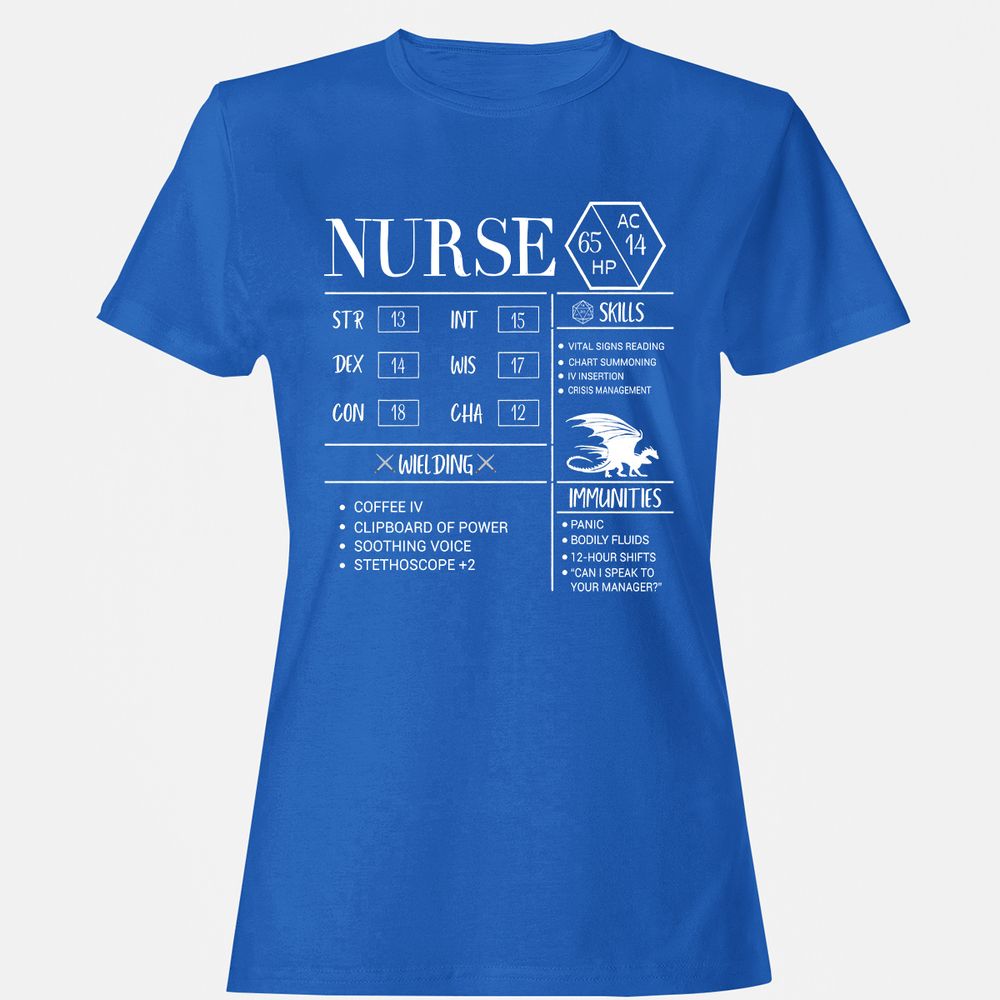 Nurse New Women's T-Shirt - Royal - 14
