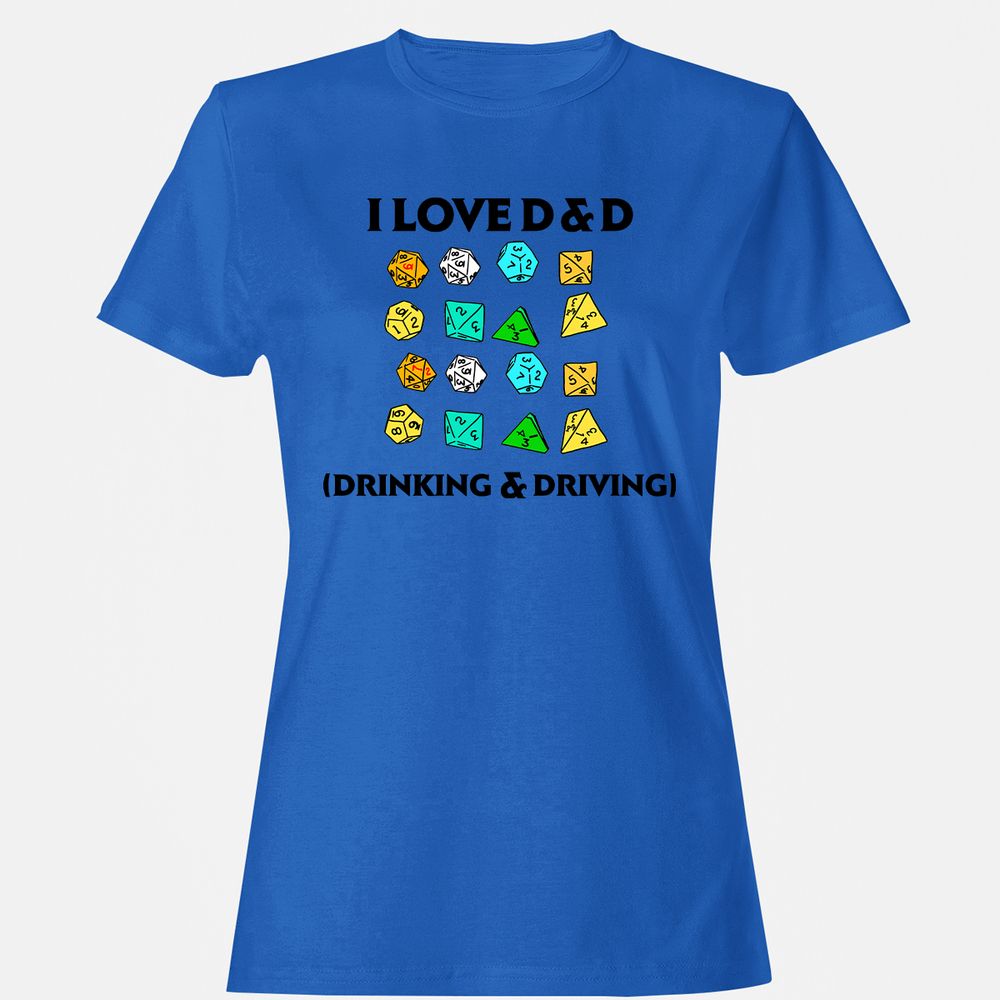Drinking & Driving Women's T-Shirt - Royal - 14