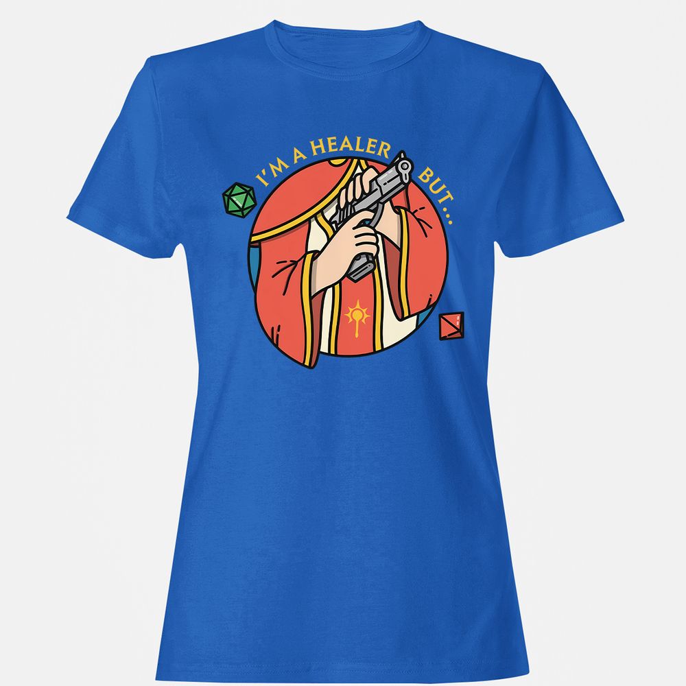 I'm A Healer But Women's T-Shirt - Royal - 14
