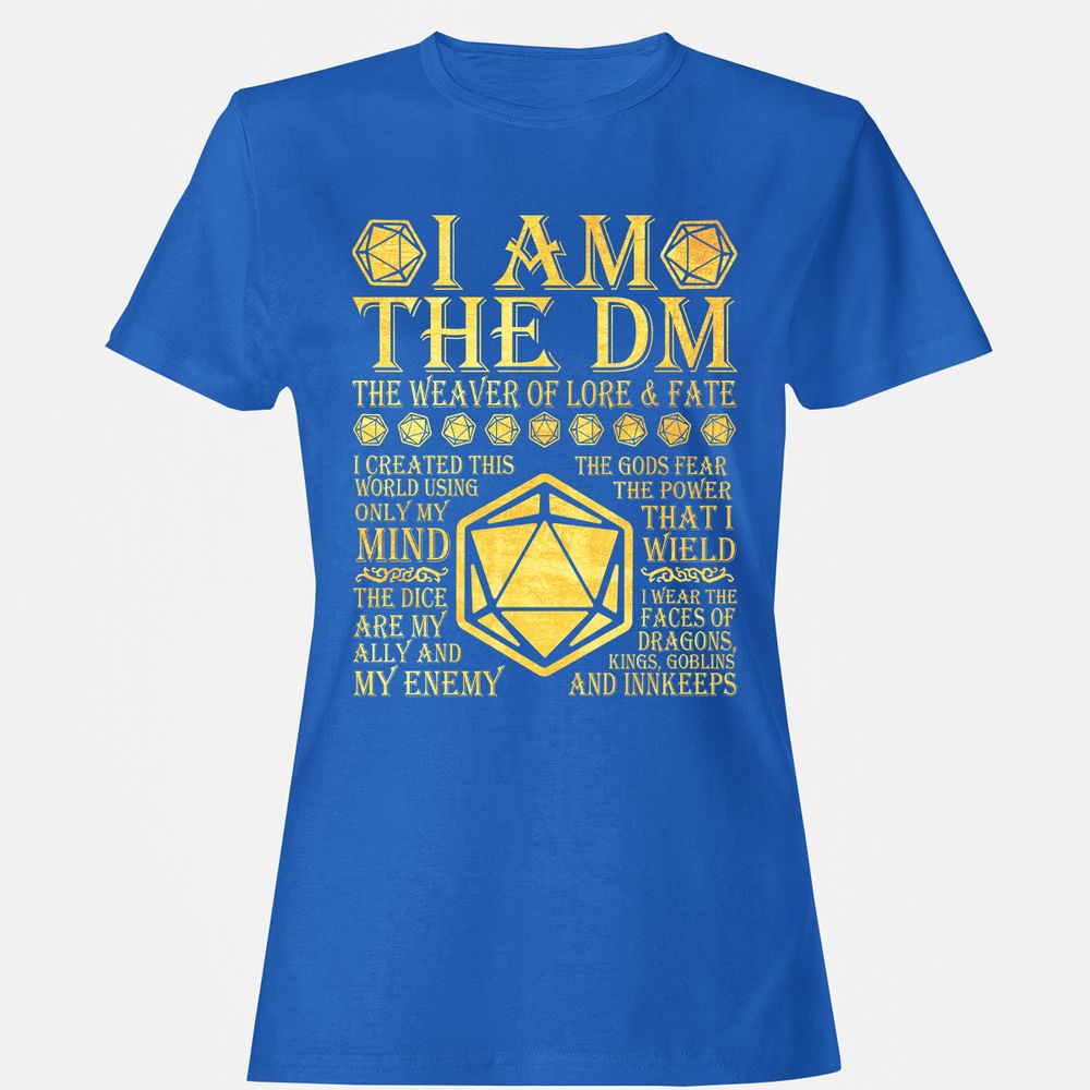 I Am The DM Women's T-Shirt - Royal - 14