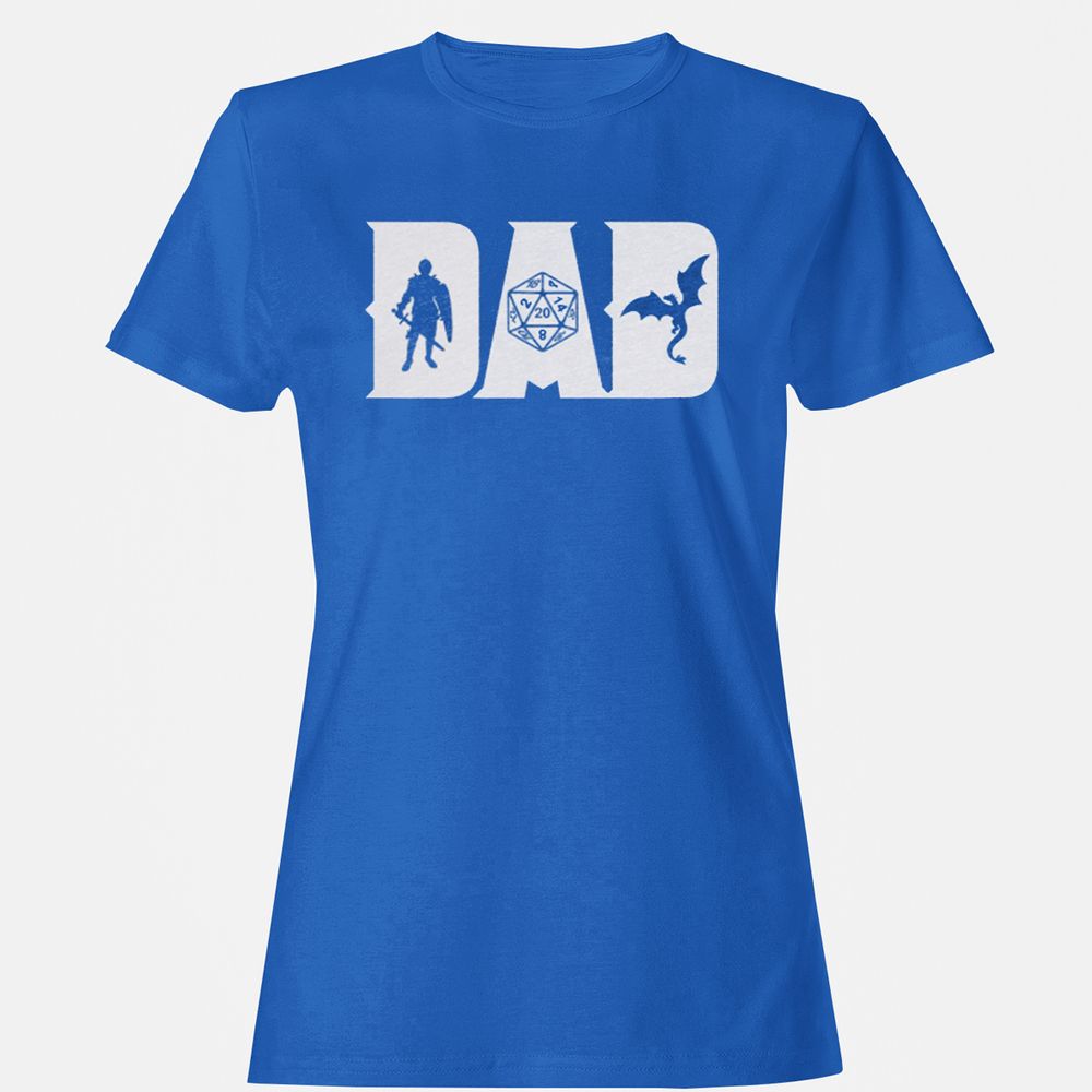 Dad Fathers Day Women's T-Shirt - Royal - 14