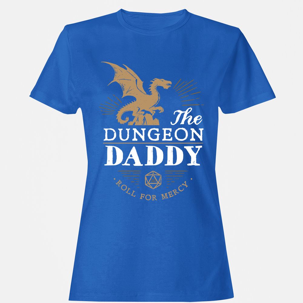 Dungeon Daddy Roll For Mercy Women's T-Shirt - Royal - 14