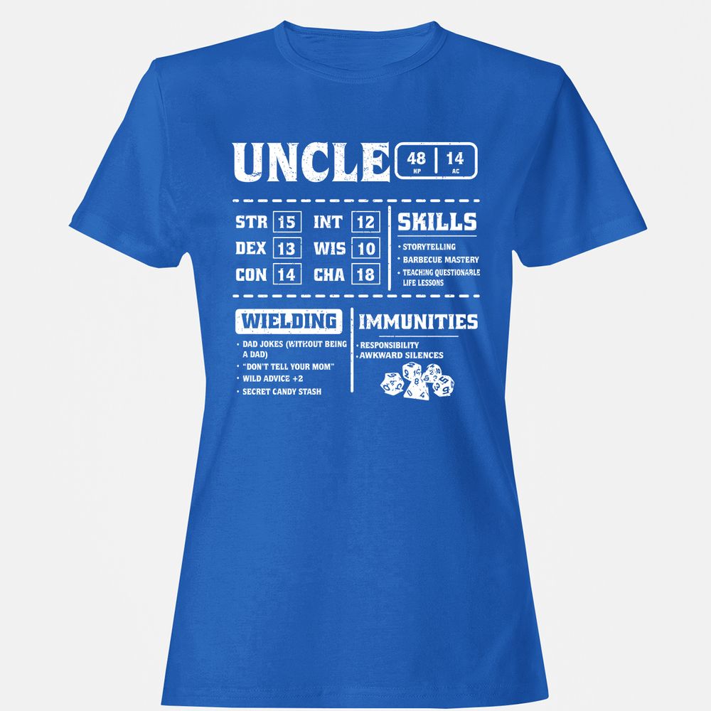 Uncle Stats Women's T-Shirt - Royal - 14