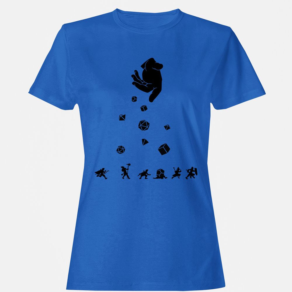 Rocks Fall, Everyone Dice Women's T-Shirt - Royal - 14