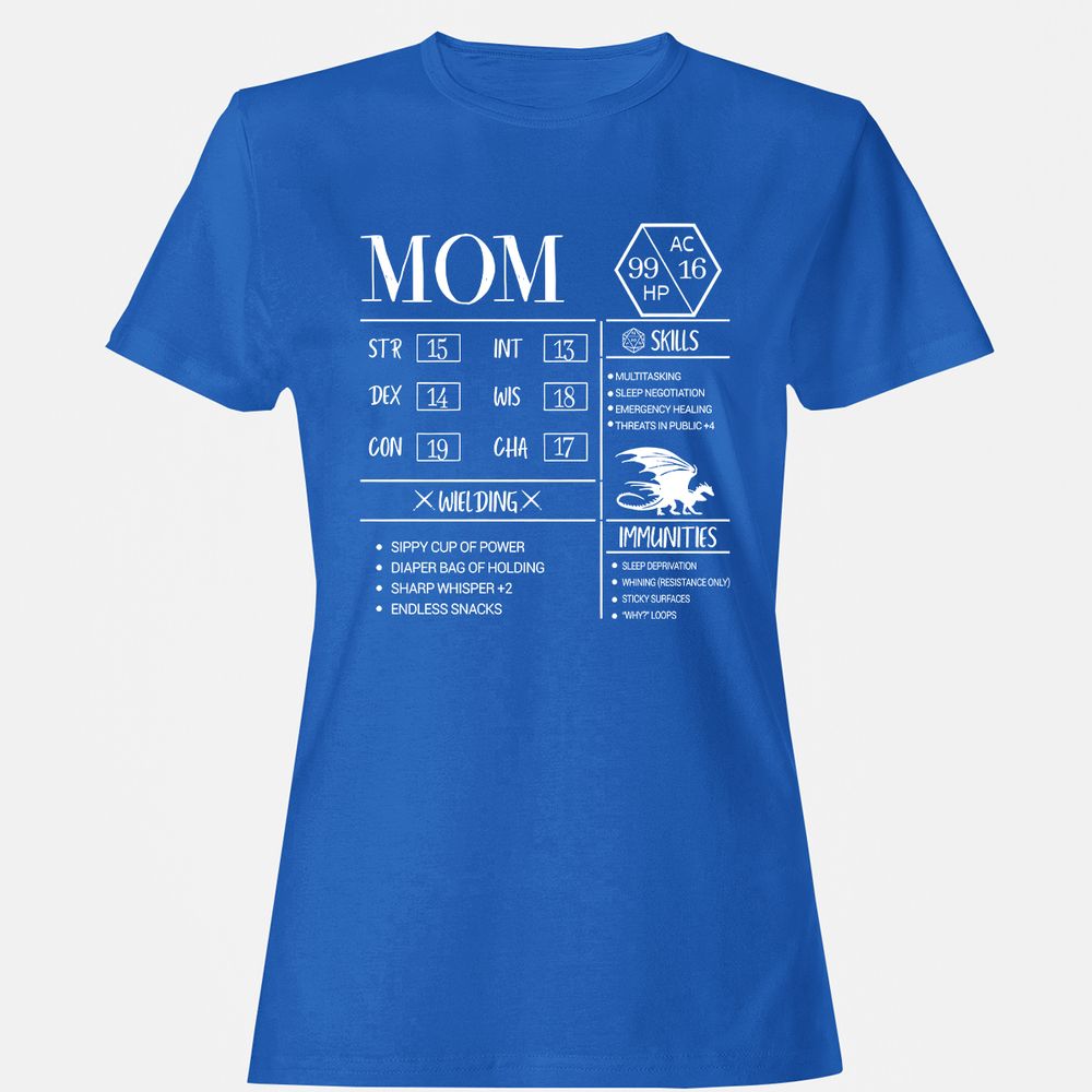 Mom New Women's T-Shirt - Royal - 14