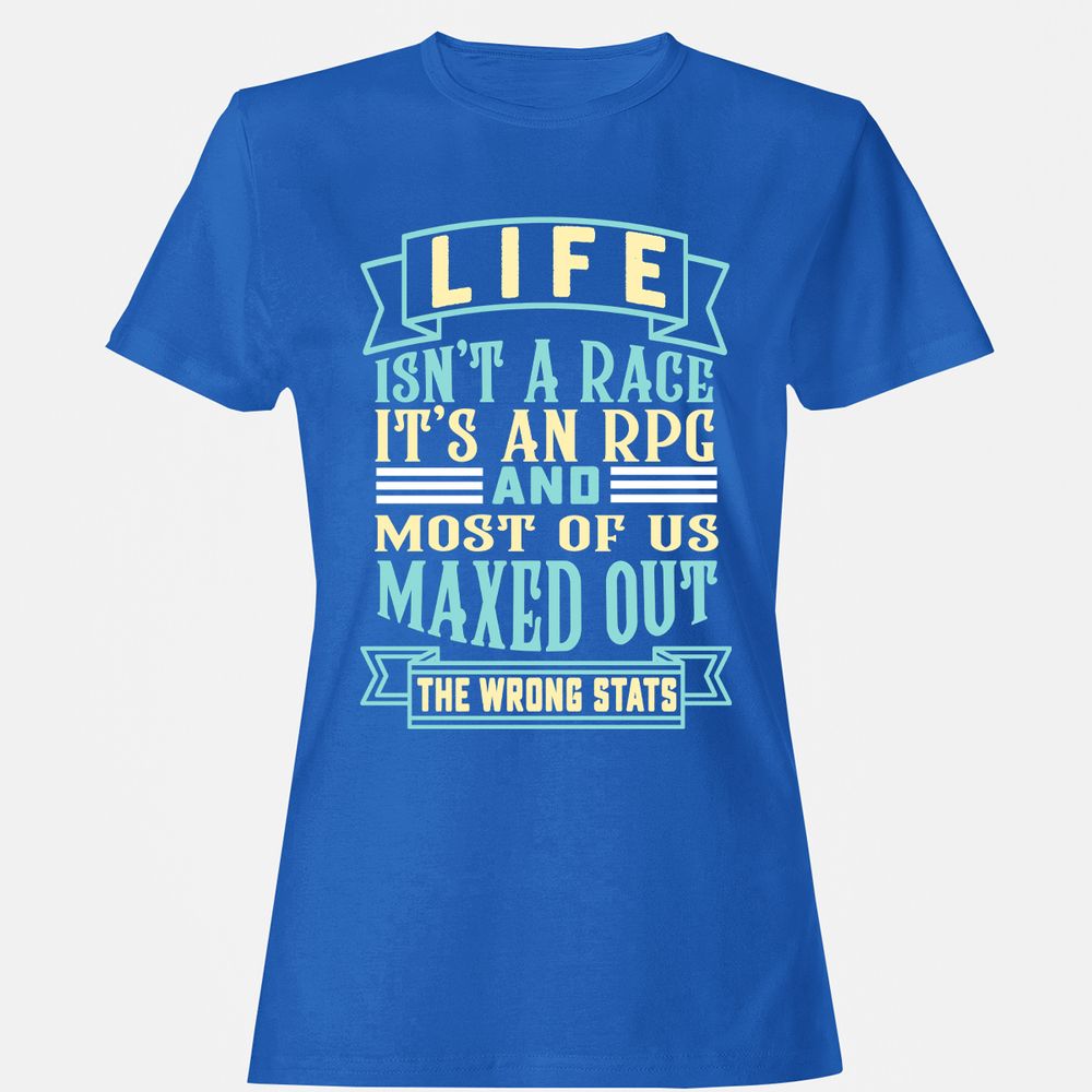 Life Is A RPG Women's T-Shirt - Royal - 14