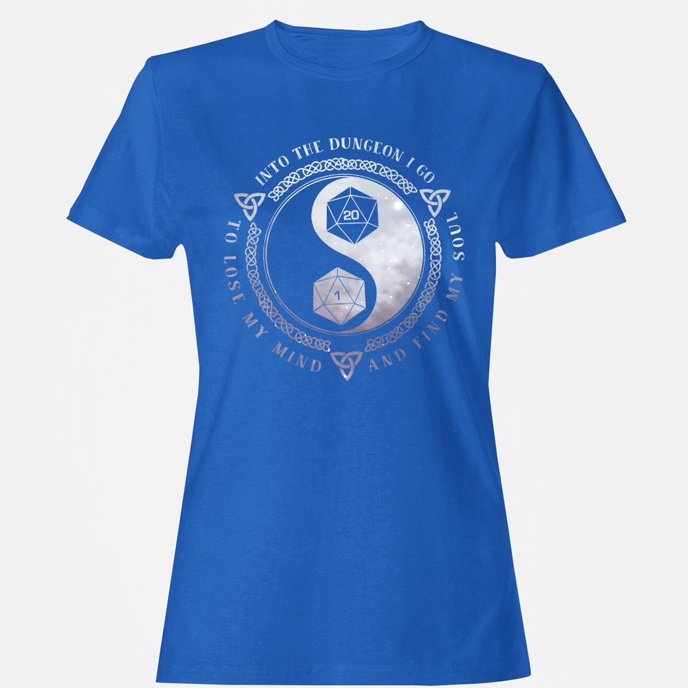 Into The Dungeon I Go Women's T-Shirt - Royal - 14