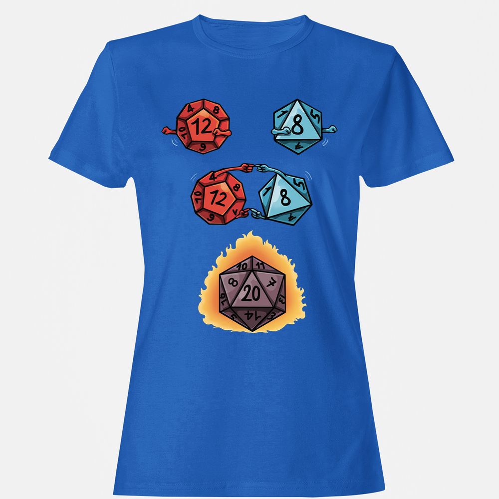 Dice Fusion RPG Women's T-Shirt - Royal - 14