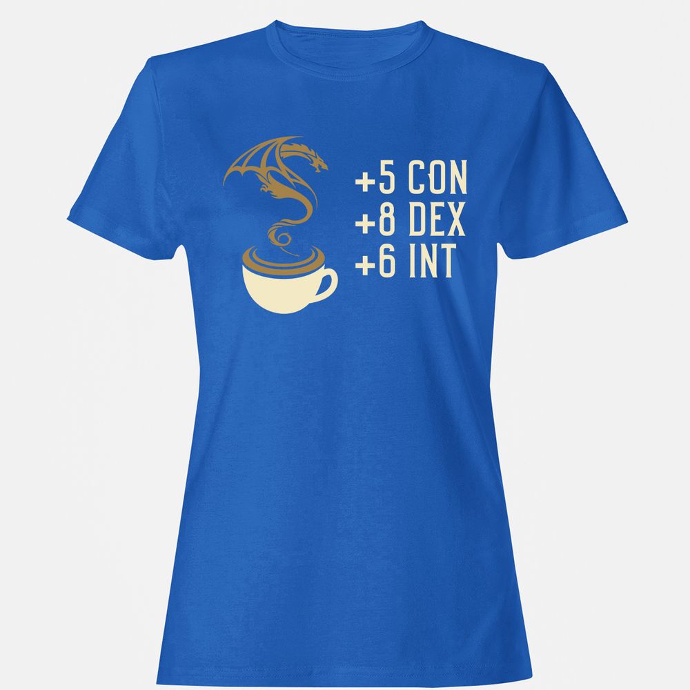 Coffee Dragon Women's T-Shirt - Royal - 14