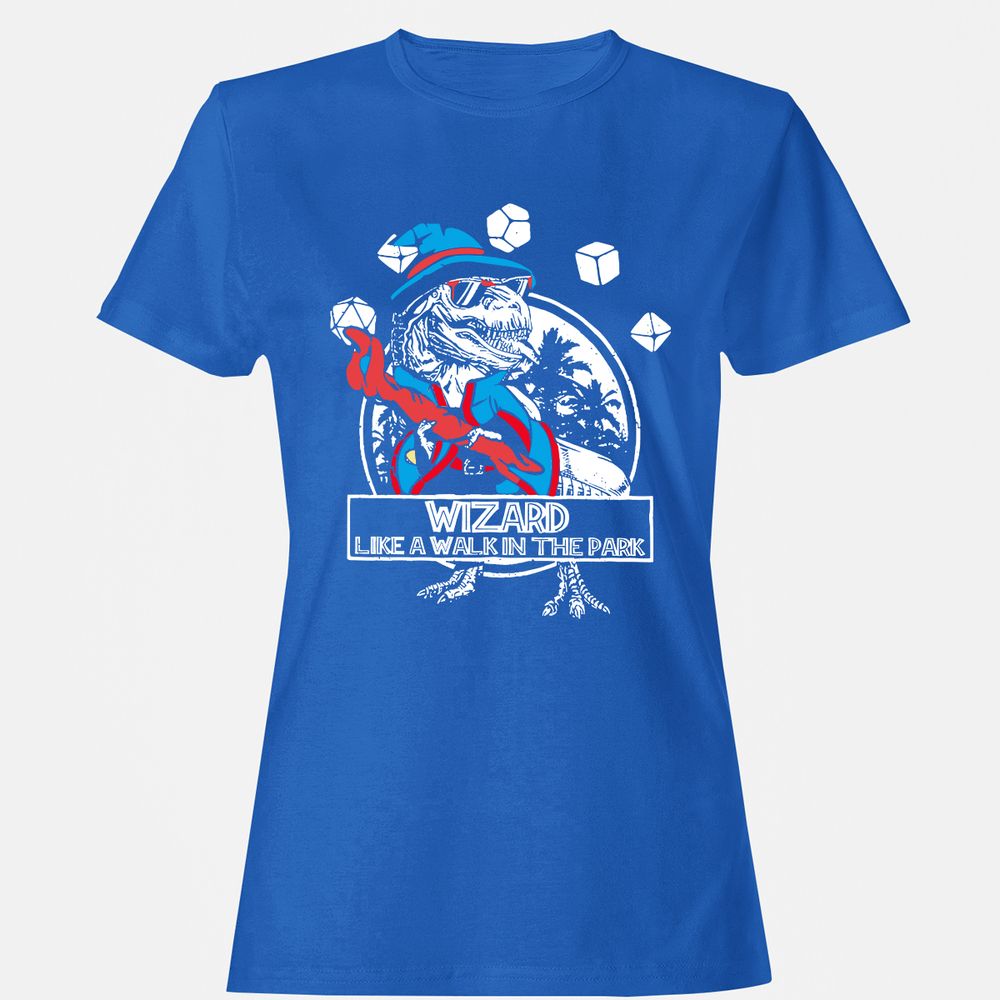 Wizard Like The Walk In The Park Women's T-Shirt - Royal - 14
