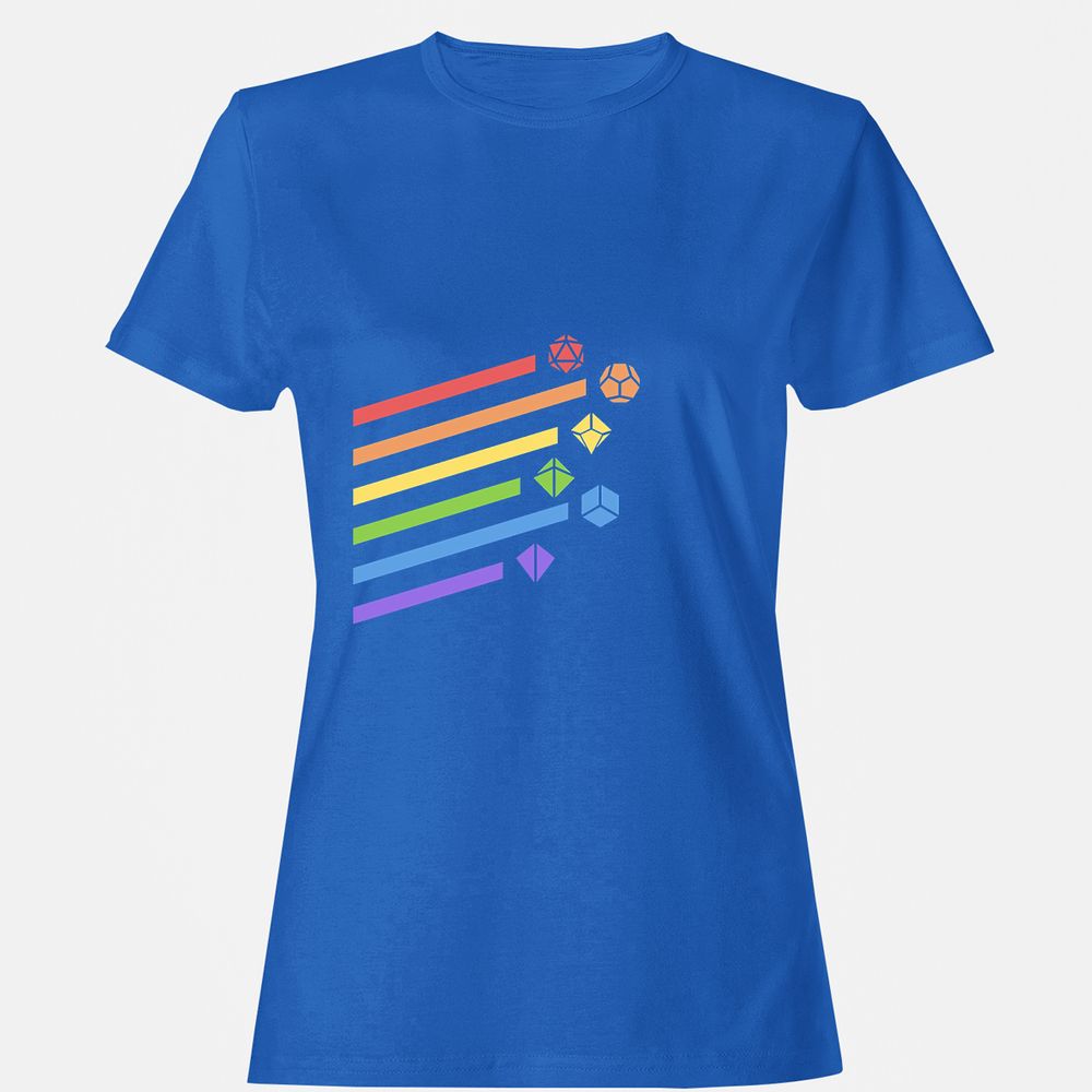 Rainbow Dice Set Women's T-Shirt - Royal - 14