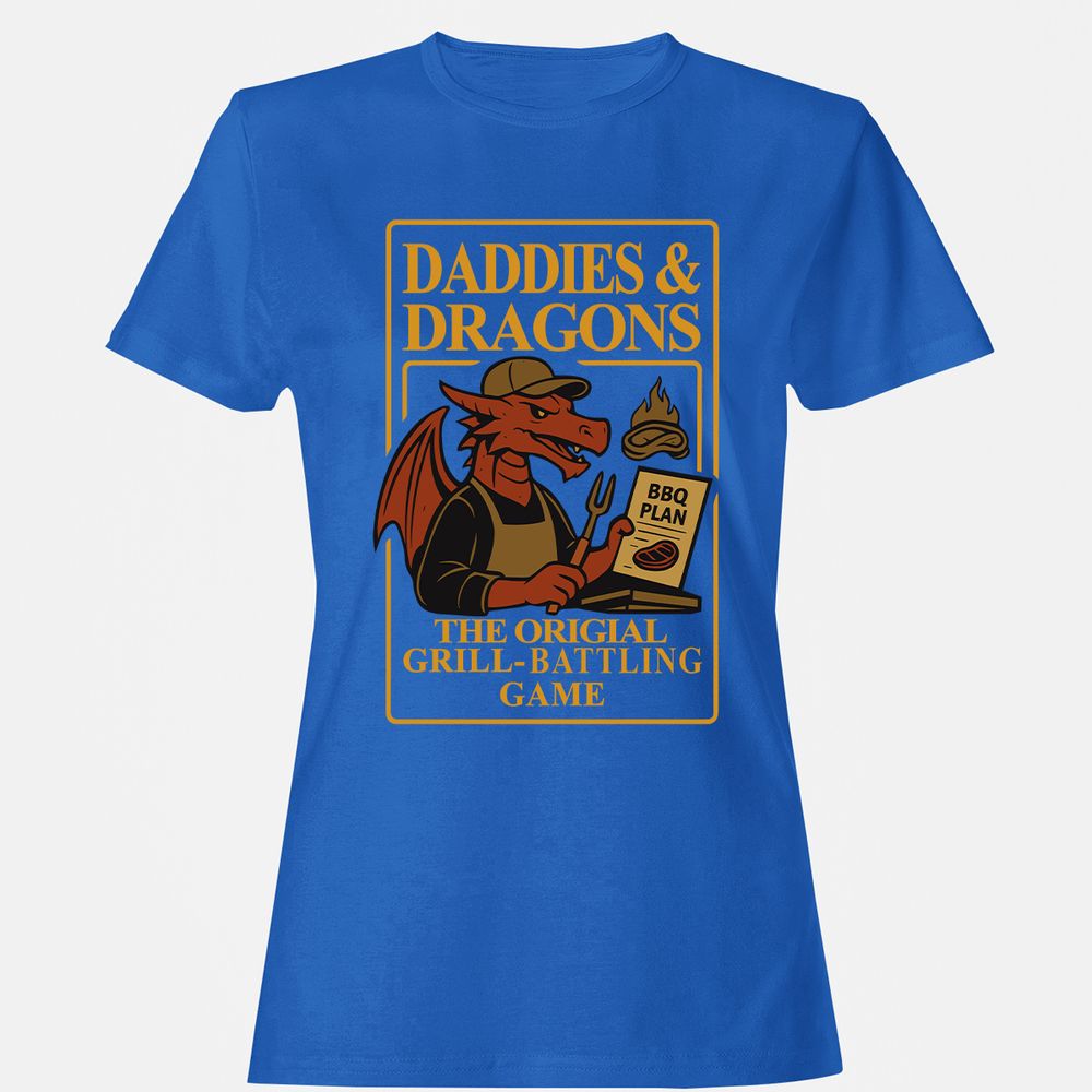 Daddies & Dragons Women's T-Shirt - Royal - 14