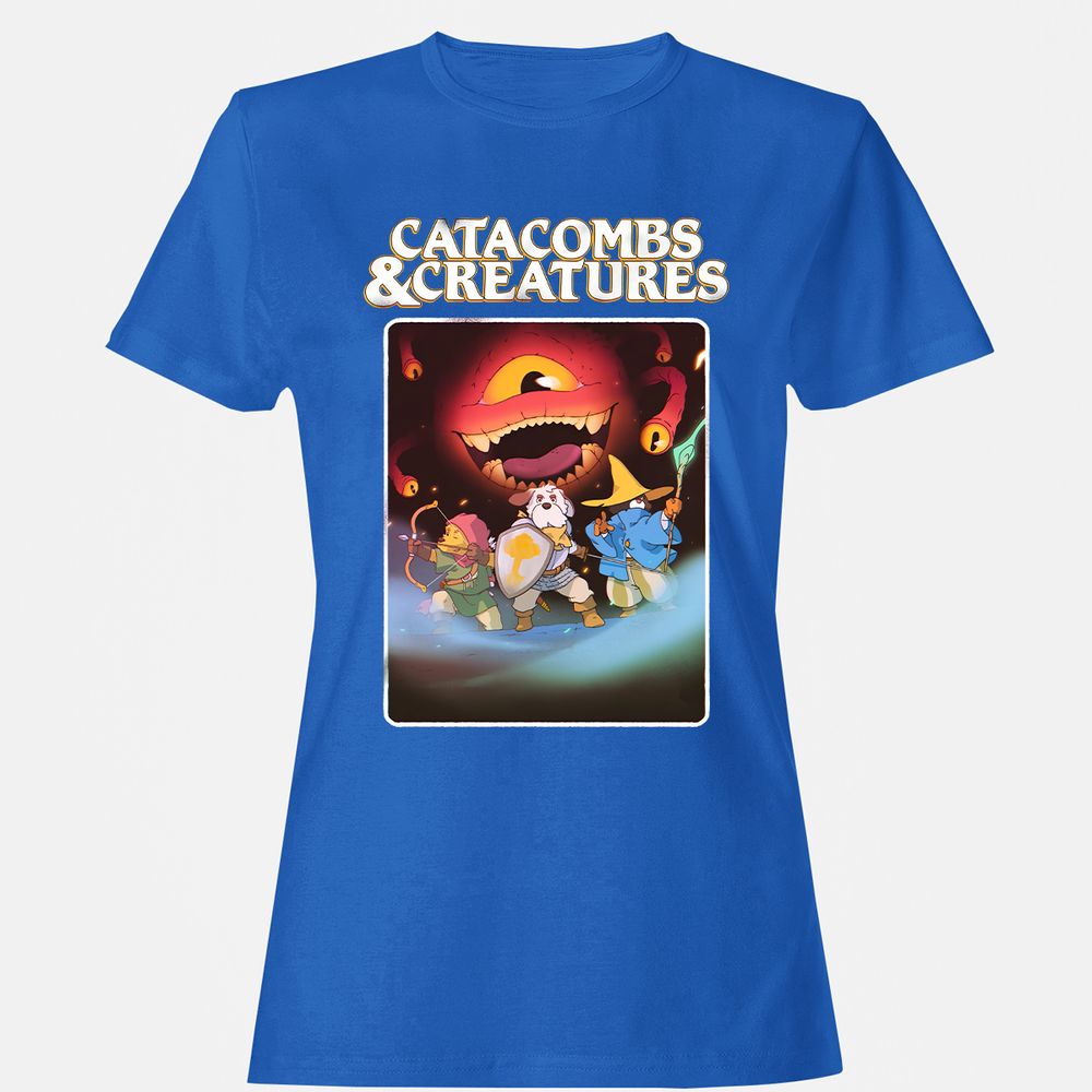 Catacombs & Creatures Women's T-Shirt - Royal - 14
