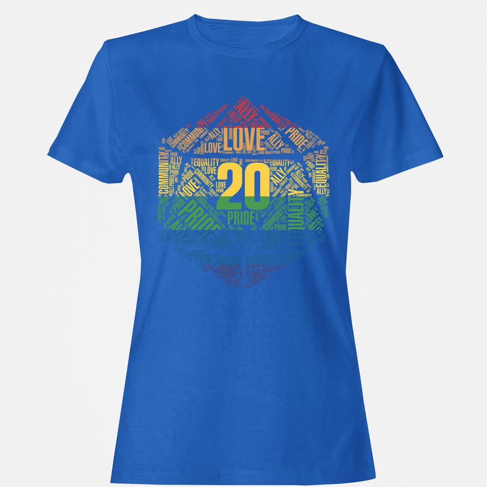 D20 Pride Women's T-Shirt - Royal - 14