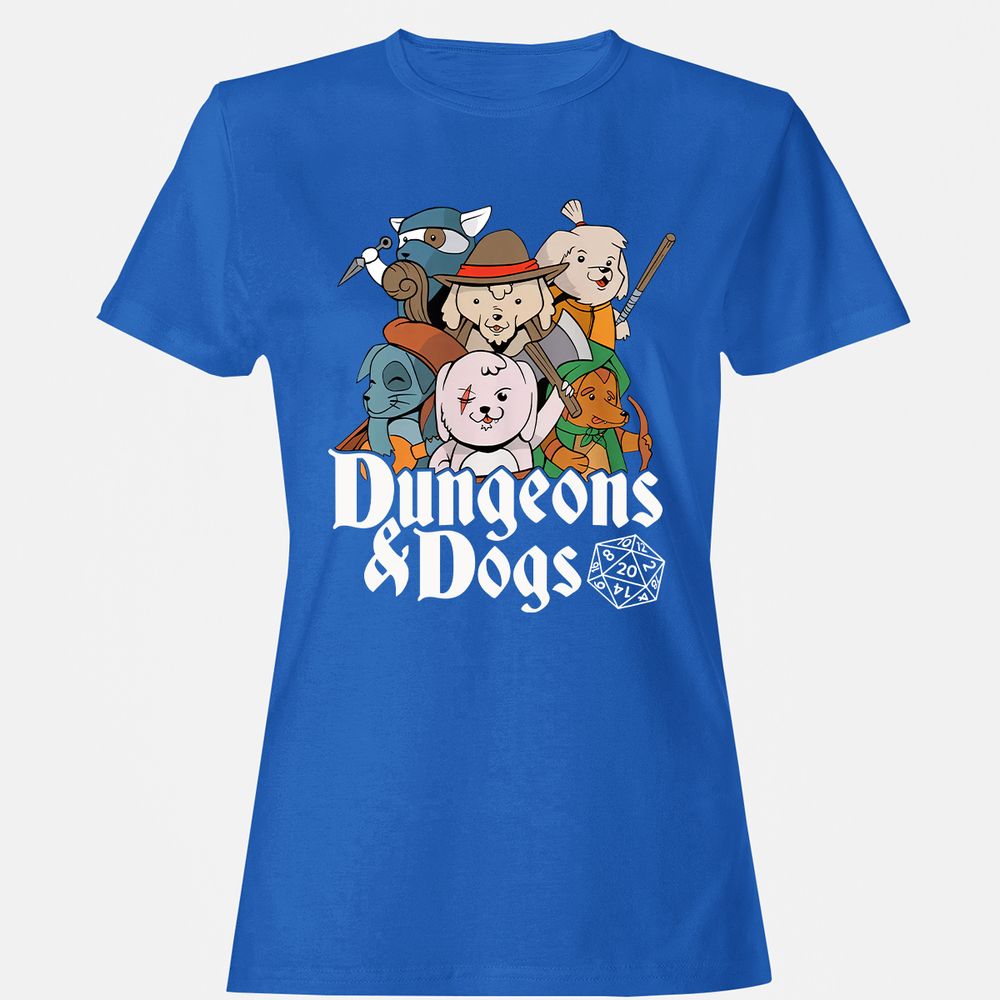 Dungeons & Dogs Women's T-Shirt - Royal - 14
