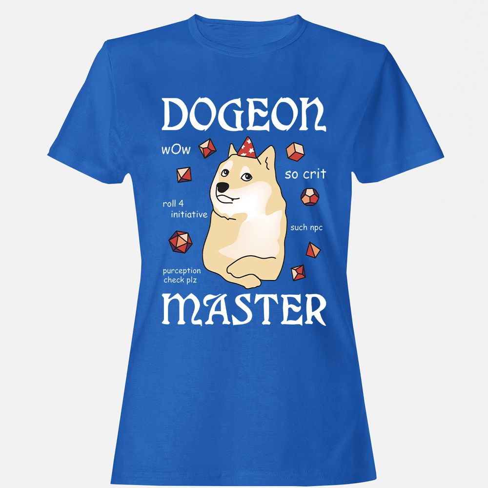 Dogeon Master Women's T-Shirt - Royal - 14