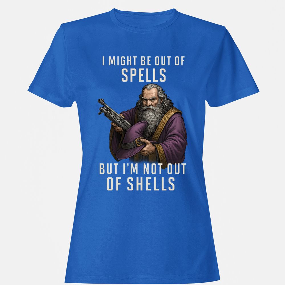 Not Out Of Shells Women's T-Shirt - Royal - 14