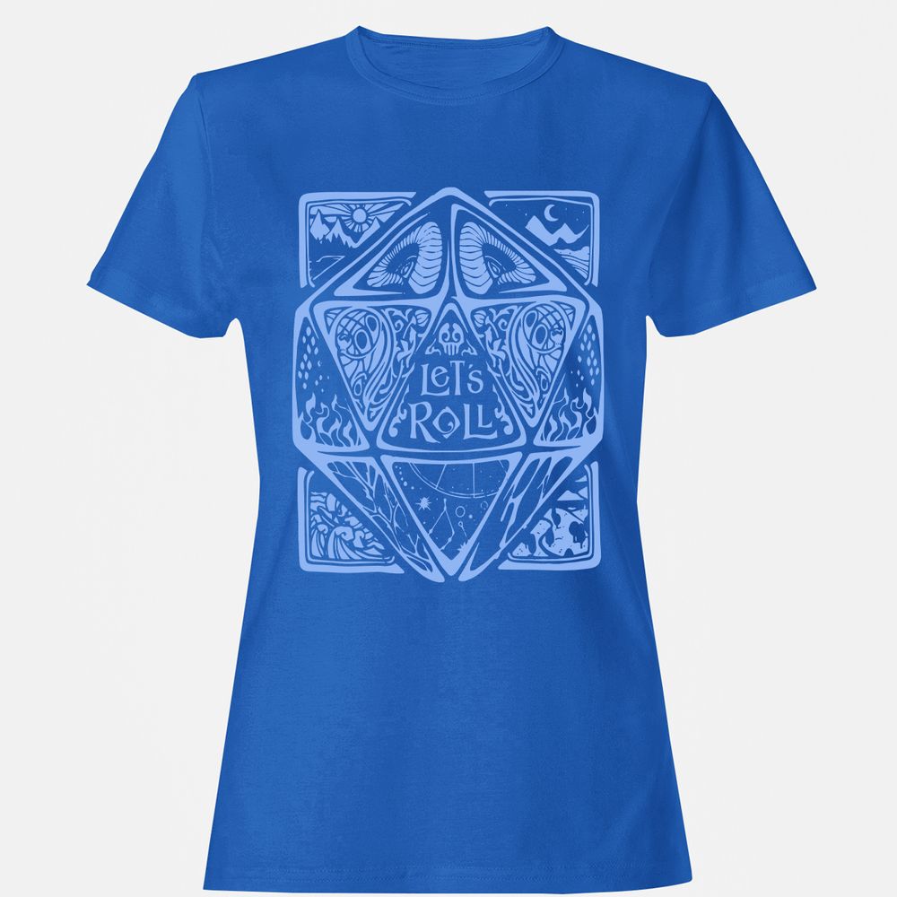 Let's Roll Women's T-Shirt - Royal - 14