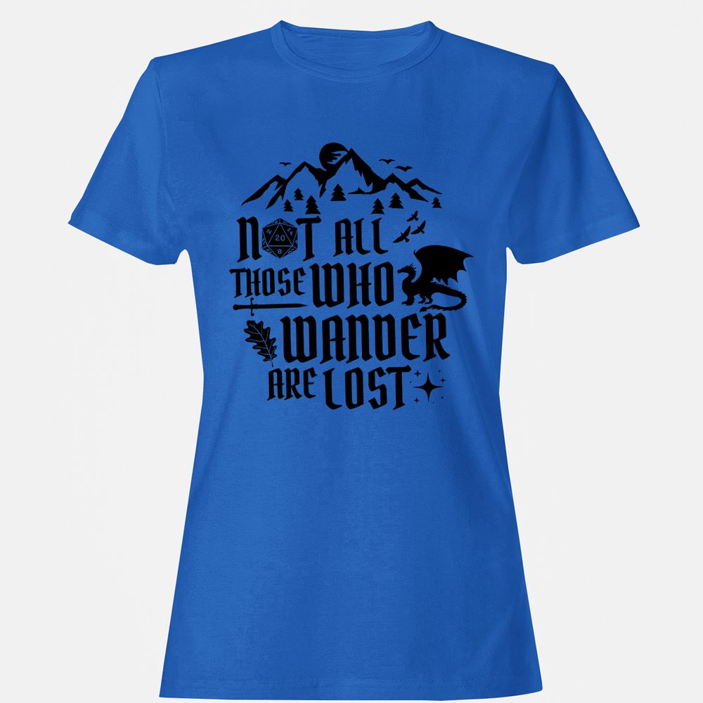 Not All Those Who Wander Are Lost Women's T-Shirt - Royal - 14