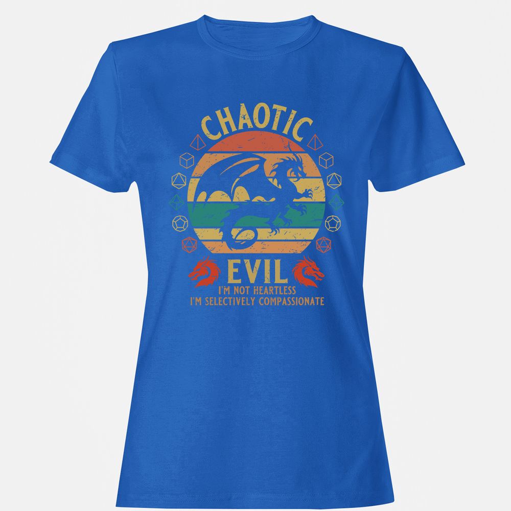 Chaotic Evil Women's T-Shirt - Royal - 14