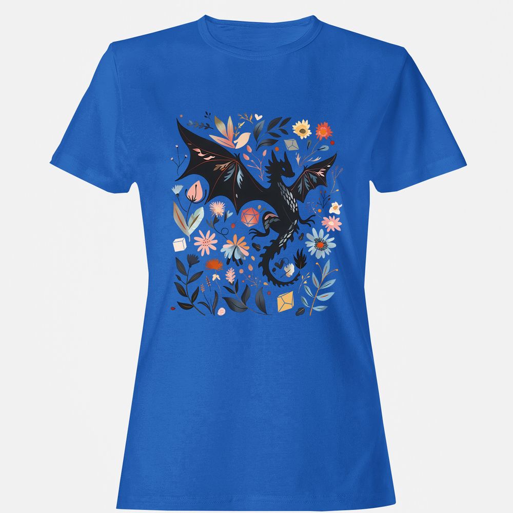 Floral DnD Dragon - Royal - 14