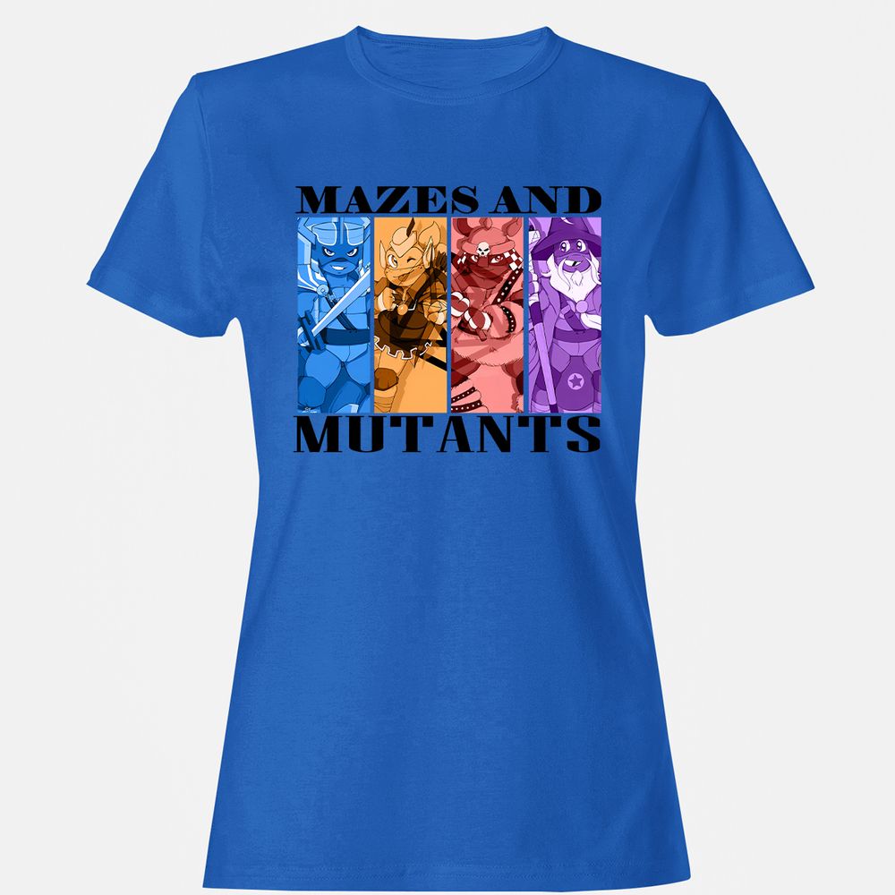 Mazes & Mutants Women's T-Shirt - Royal - 14