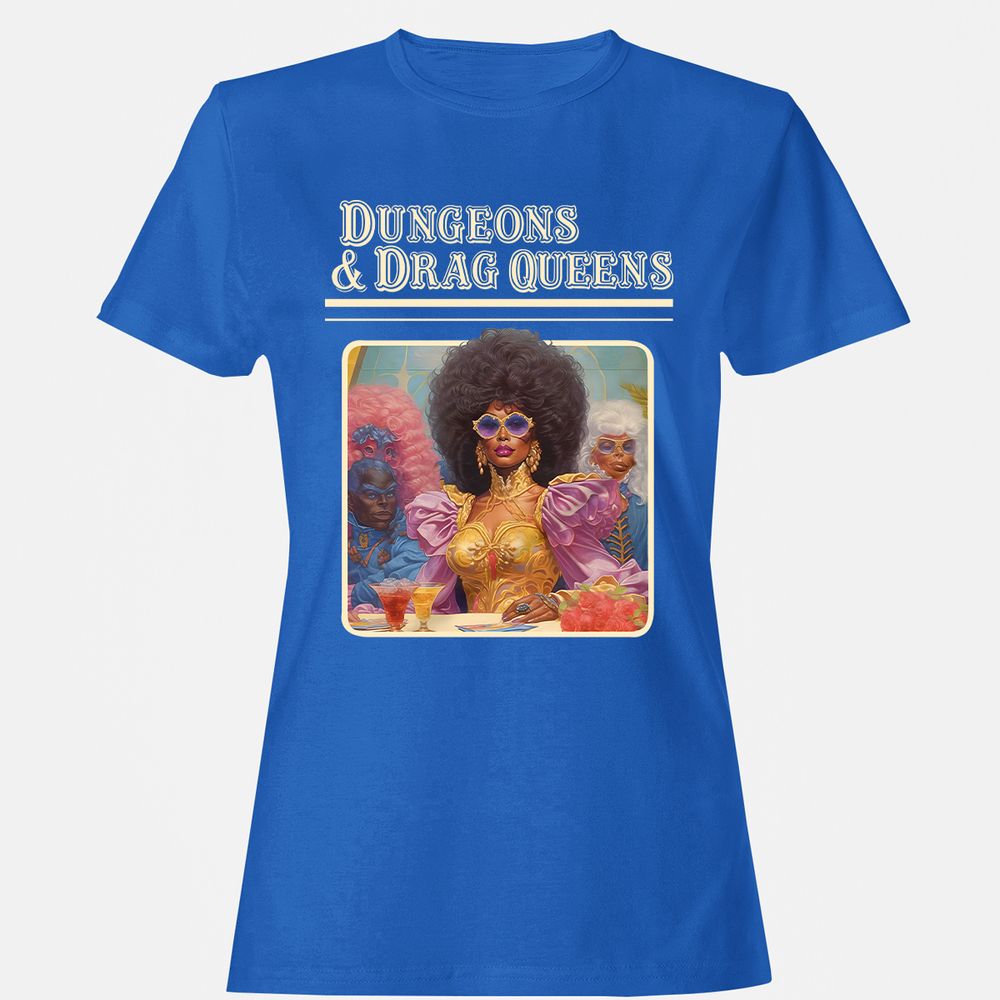 Dungeons & Drag Queens Women's T-Shirt - Royal - 14