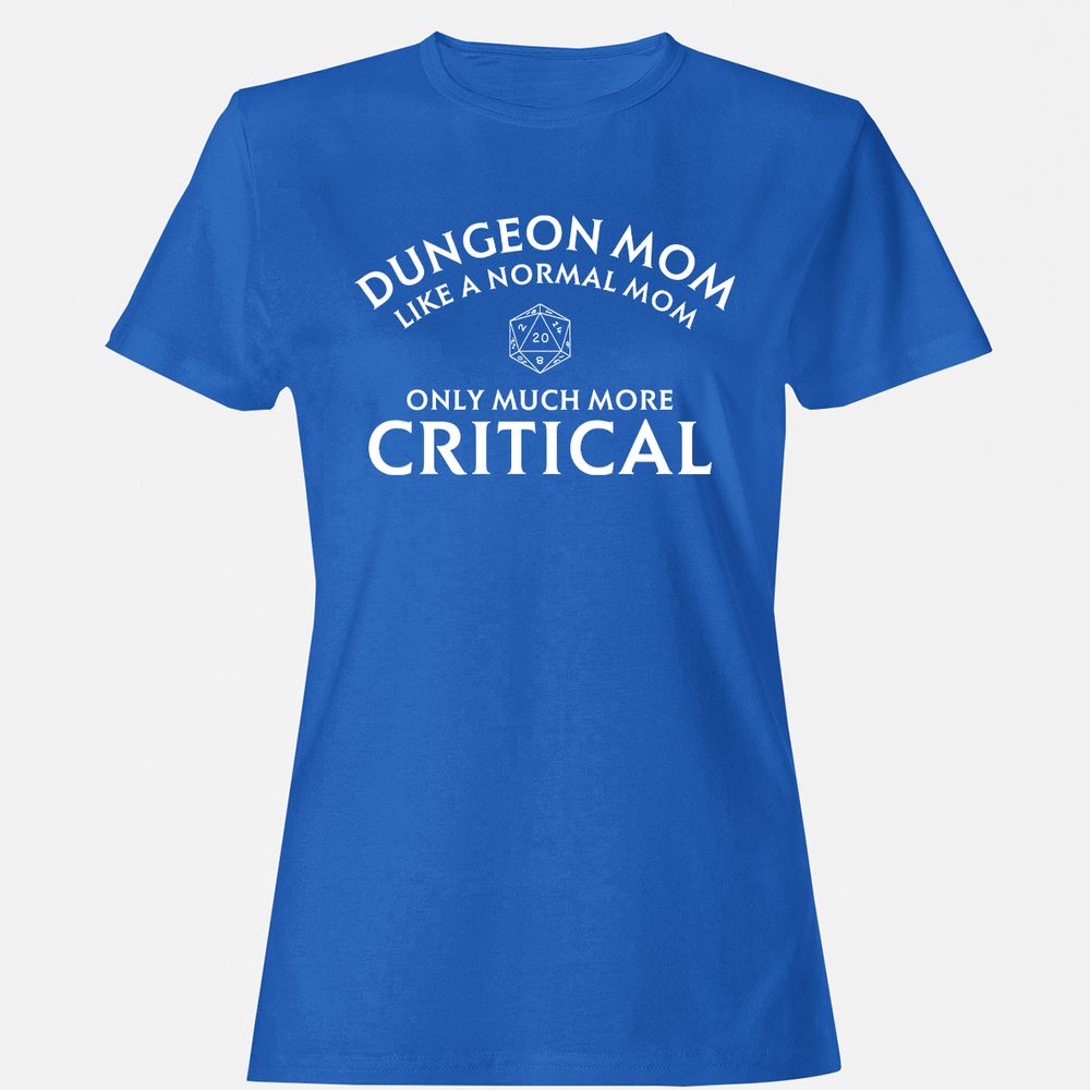 Dungeon Mom Normal Mom Women's T-Shirt - Royal - 14