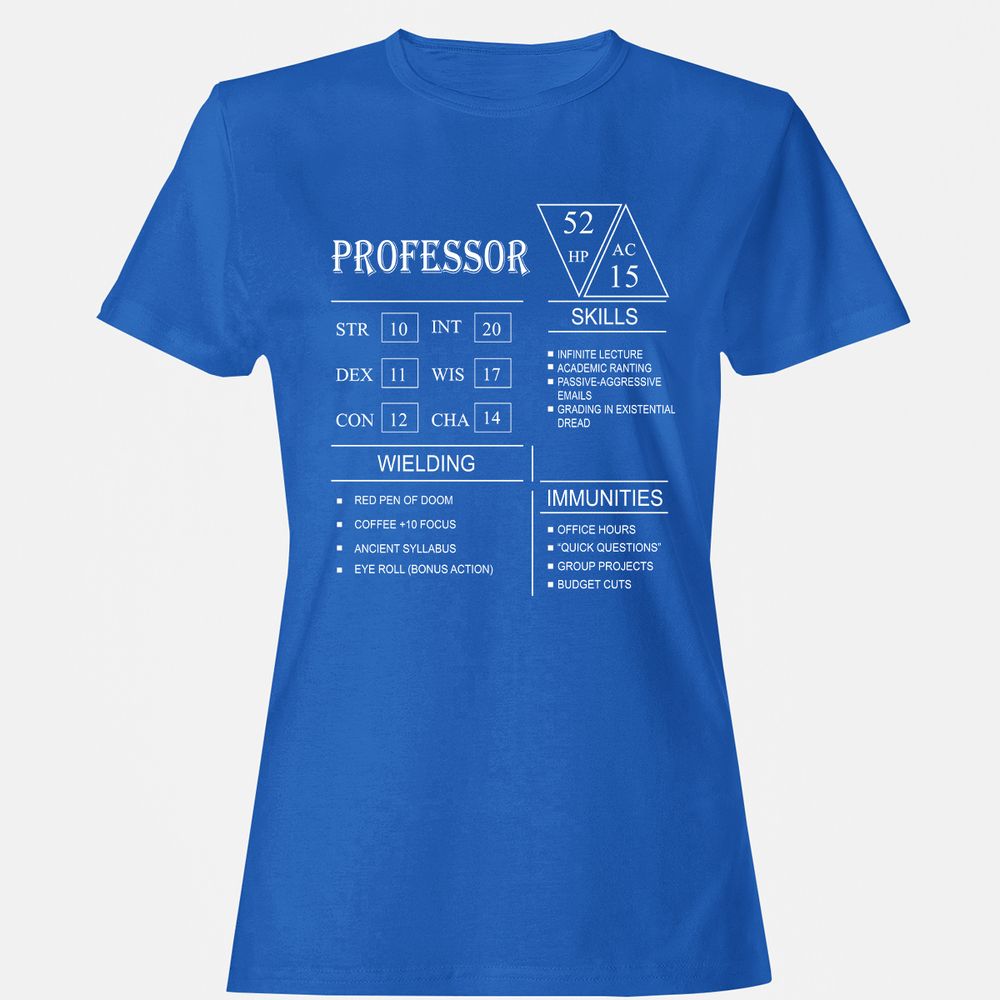 Professor New Women's T-Shirt - Royal - 14