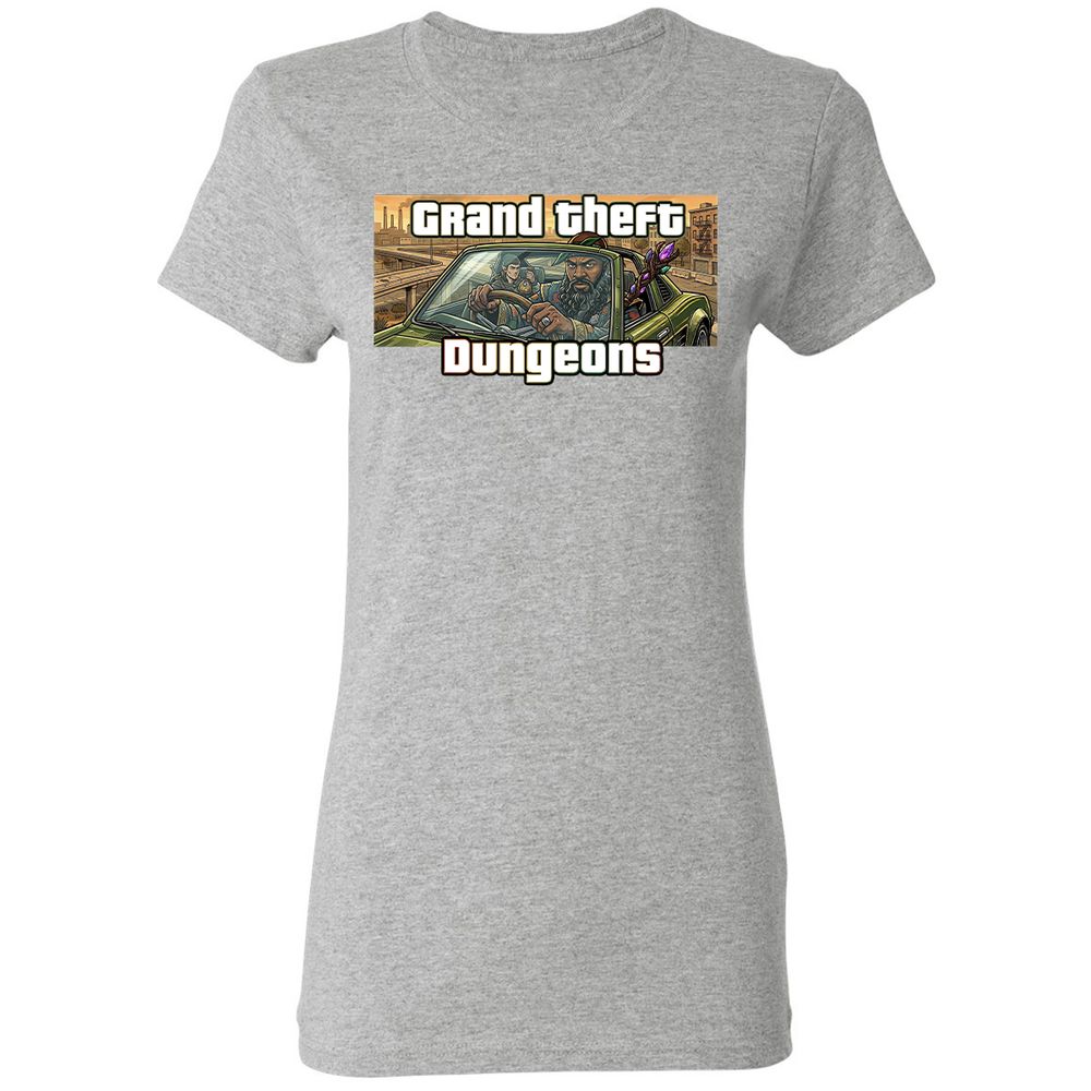 Grand Theft Dungeons Women's T-Shirt - Sport Grey - 14
