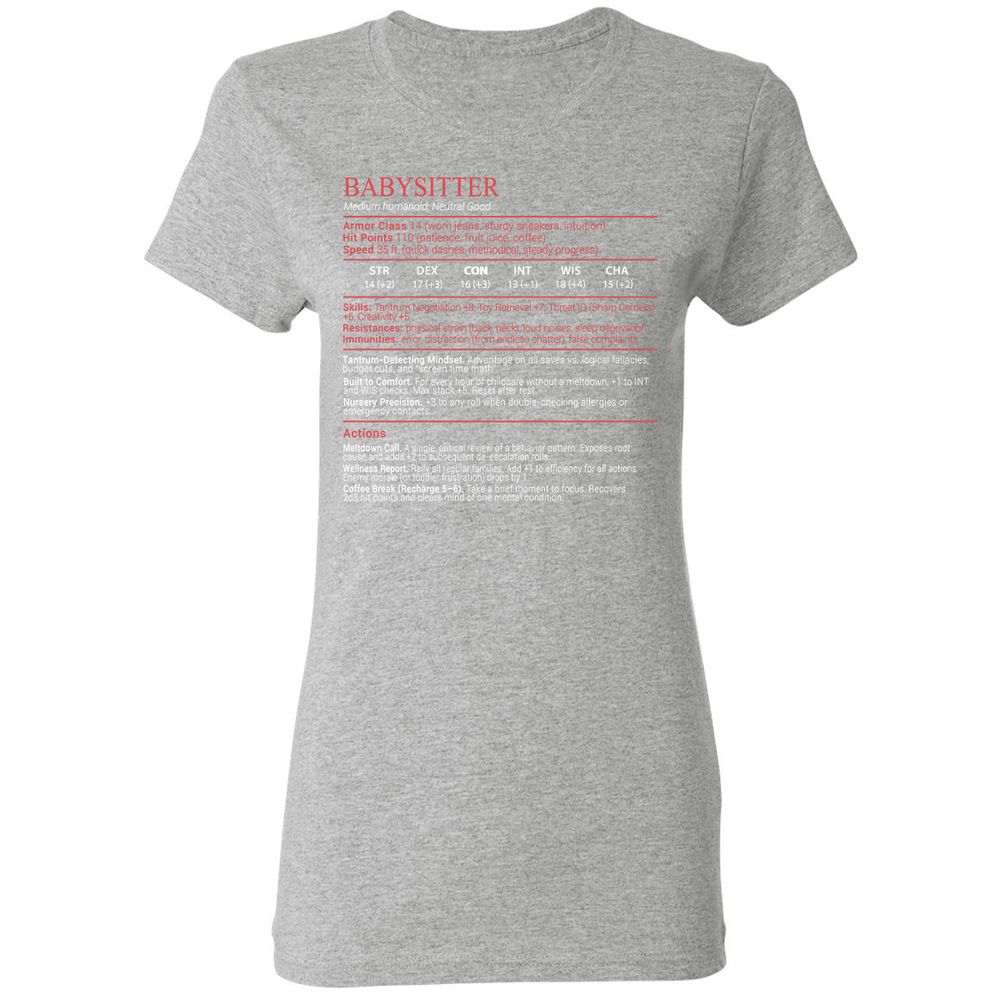 Baby Sitter Stats Block - Sport Grey - 14