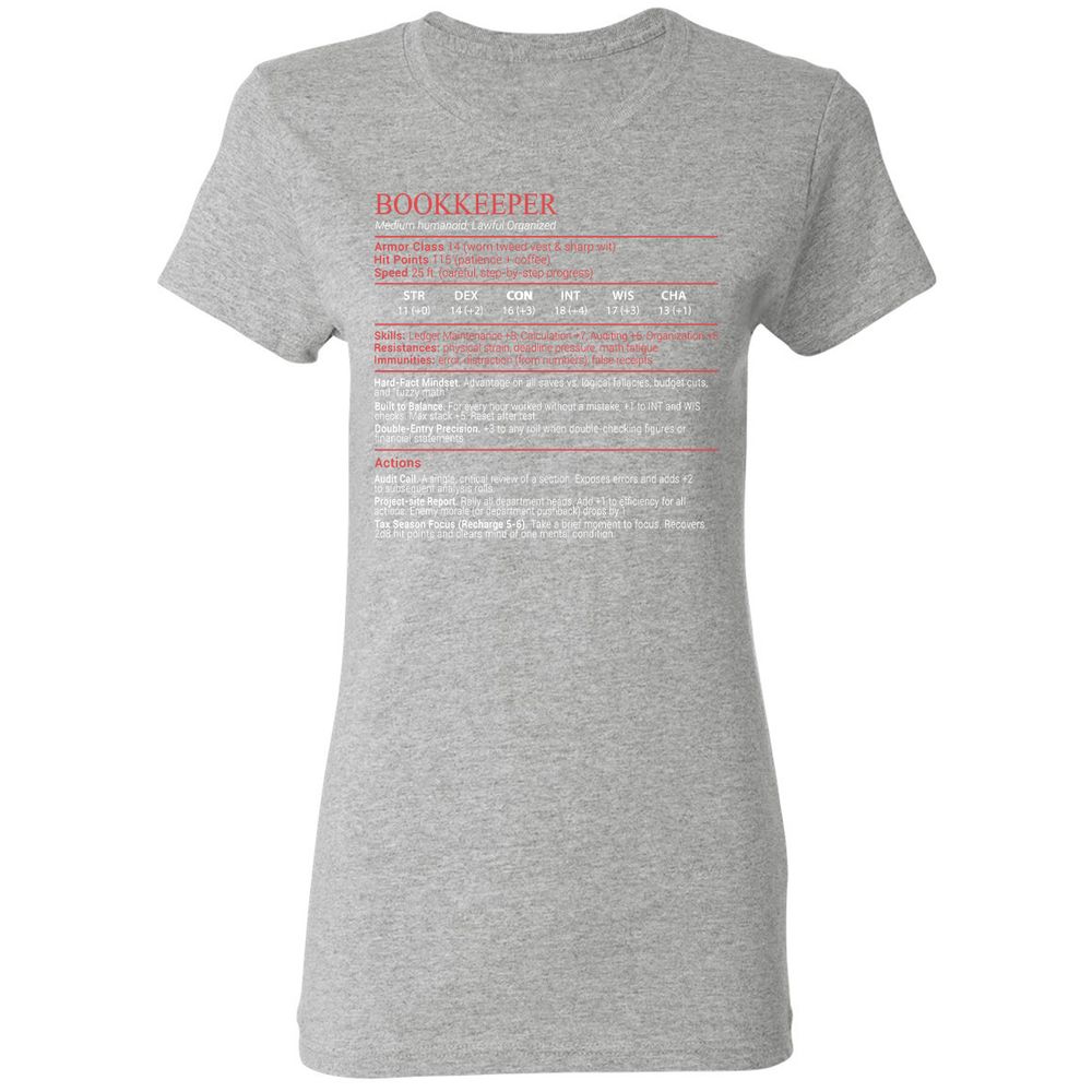 Bookkeepper Stats Block - Sport Grey - 14