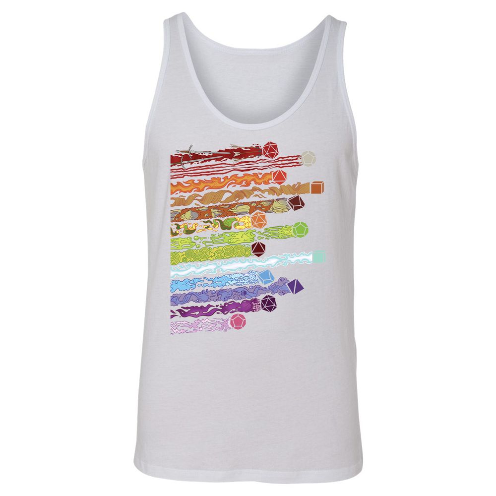 Damage Dices Unisex Jersey Tank - White - 14
