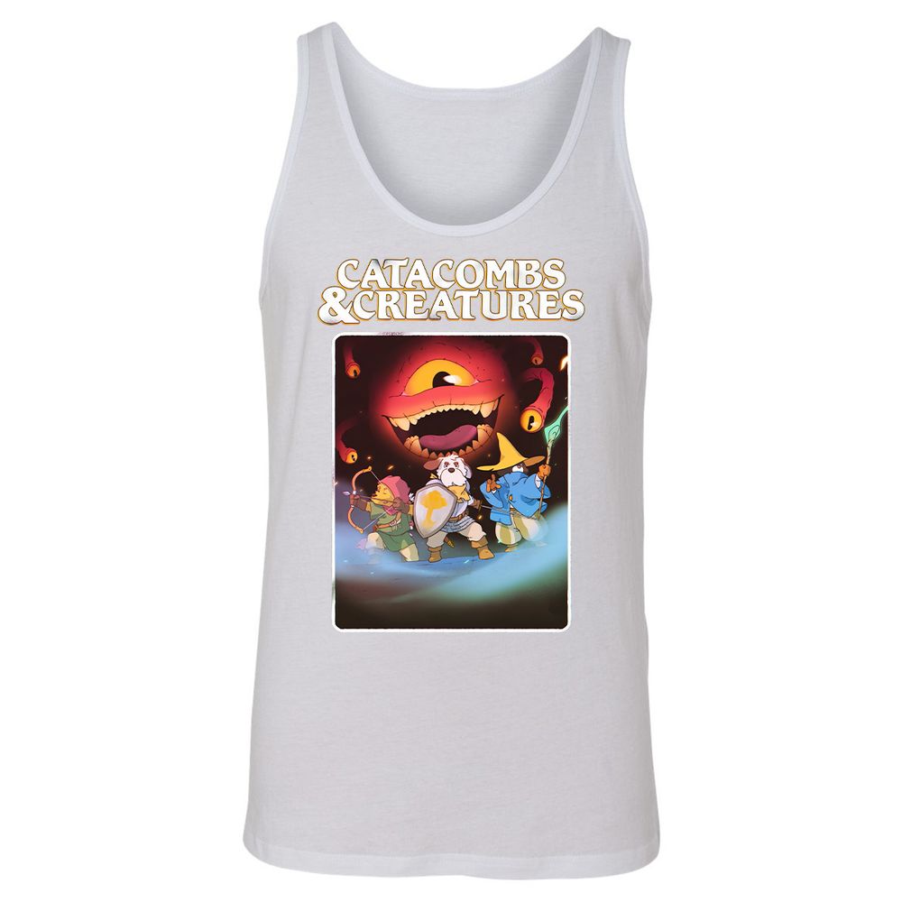 Catacombs & Creatures Unisex Jersey Tank - White - 14