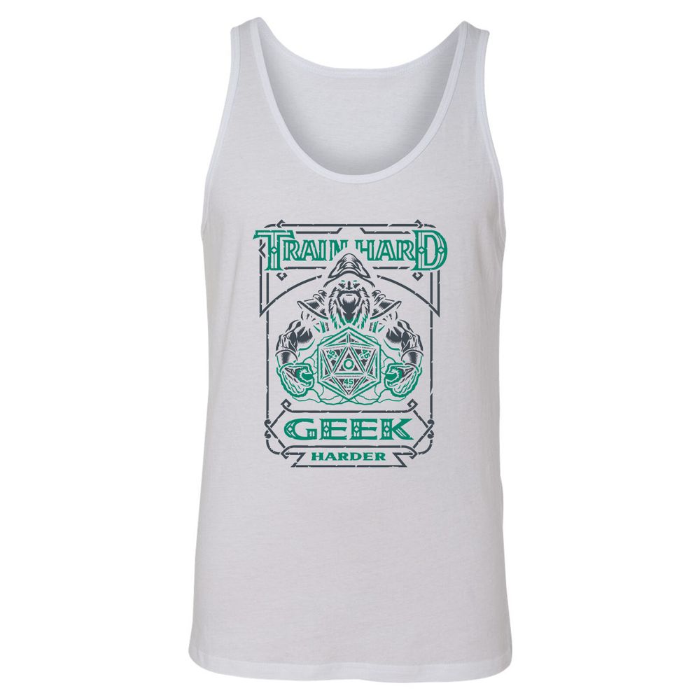 Train Hard, Geek Harder - White - 14