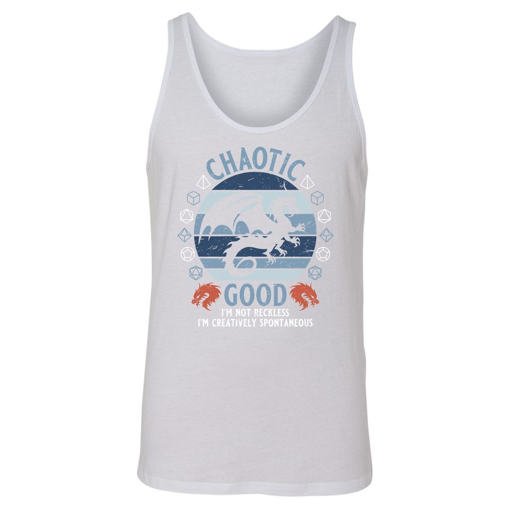 Chaotic Good 2 Unisex Jersey Tank - White - 14