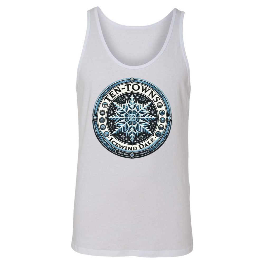 Ten-Towns Icewind Dale Unisex Jersey Tank - White - 14