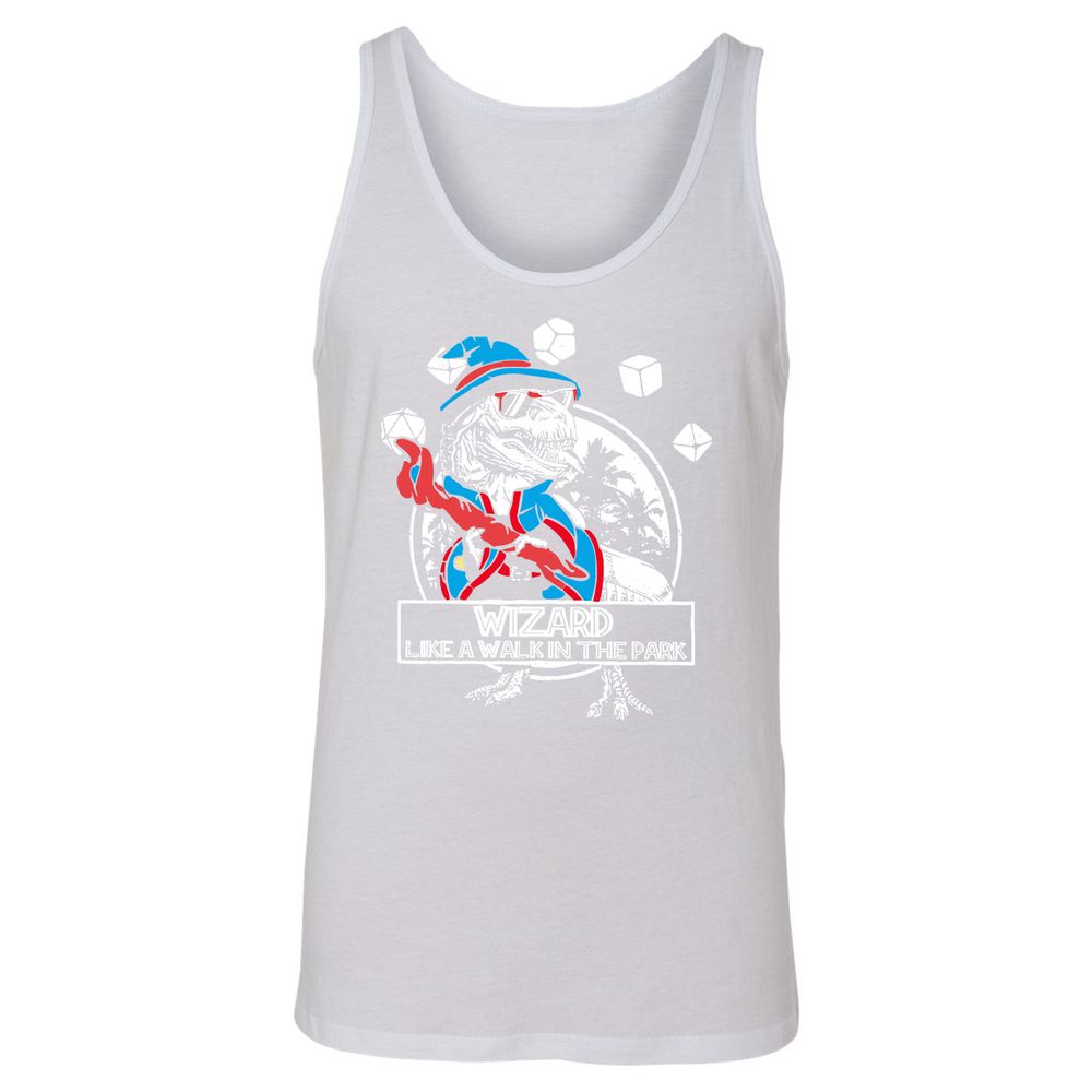 Wizard Like The Walk In The Park Unisex Jersey Tank - White - 14