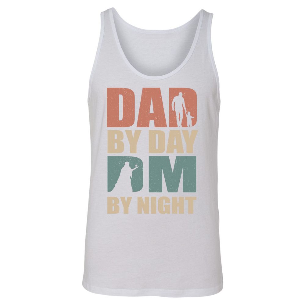 Dad By Day DM By Night - White - 14