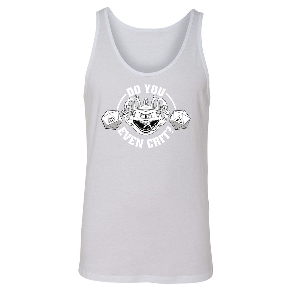 Do You Even Crit Unisex Jersey Tank - White - 14