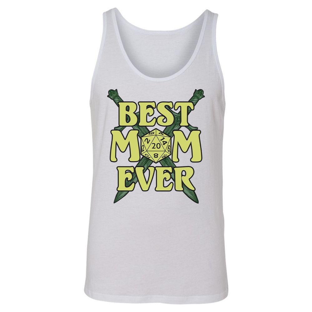 Best Mom Ever Unisex Jersey Tank - White - 14
