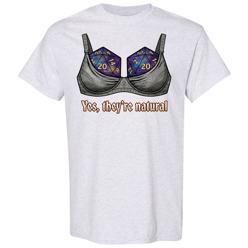 They Are Natural Nat20 Classic Unisex T-Shirt - Ash - 15