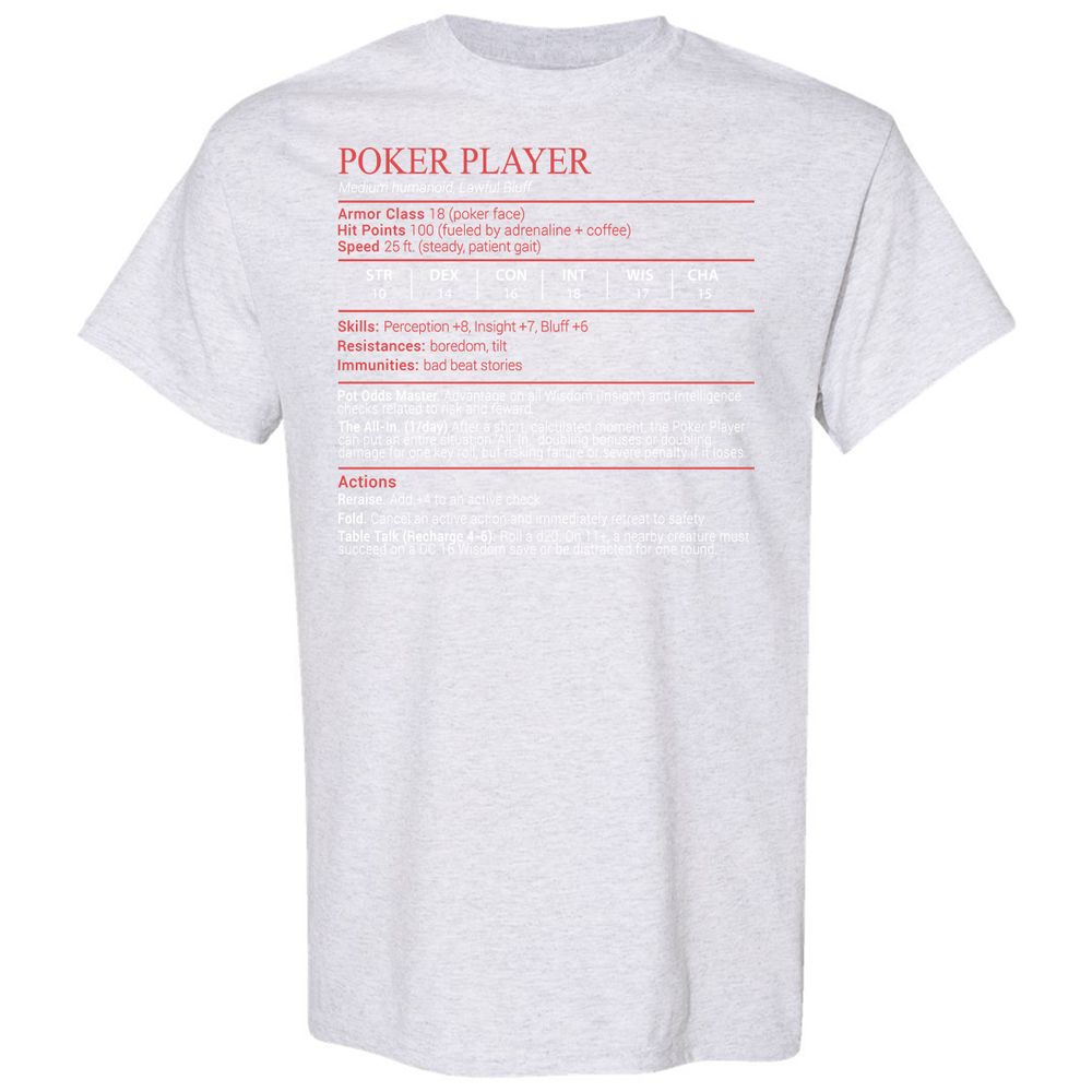 Poker Player Stats Block - Ash - 15