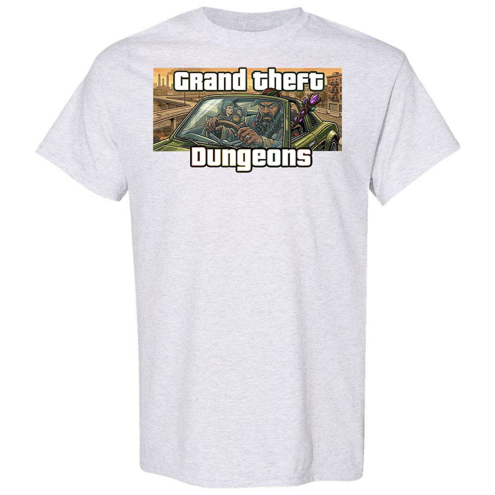 Grand Theft Dungeons Classic Unisex T-Shirt - Ash - 15
