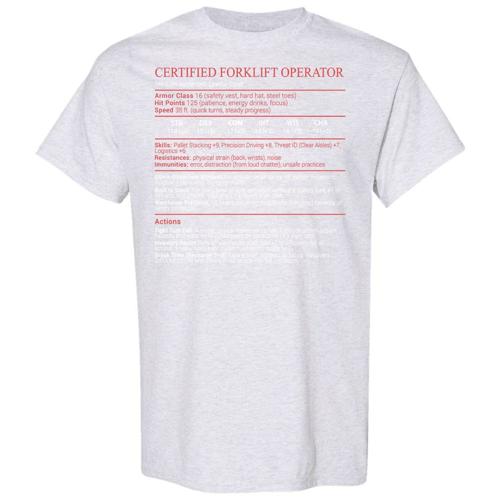 Certified Forklift Operator Stats Block - Ash - 15