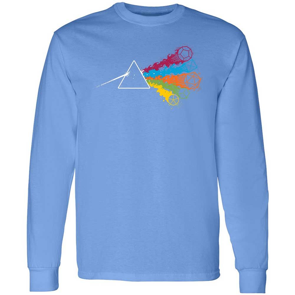 Dark Side Of The Dices Long Sleeve T-Shirt - Carolina Blue - 15