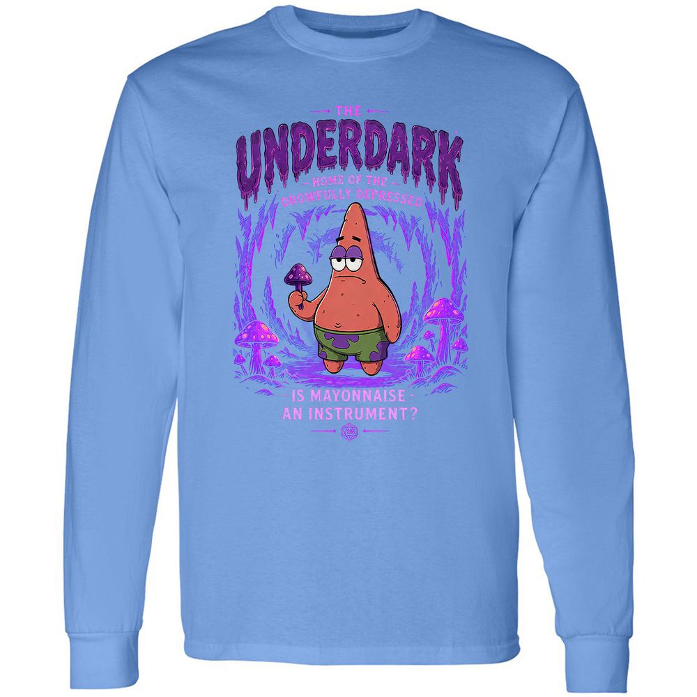 The Underdark Long Sleeve T-Shirt - Carolina Blue - 15